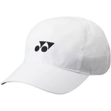 Gorra Yonex Blanca con bordado negro de tenis.
